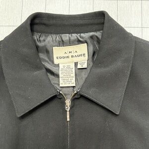 AKA Eddie Bauer lined wool vest black